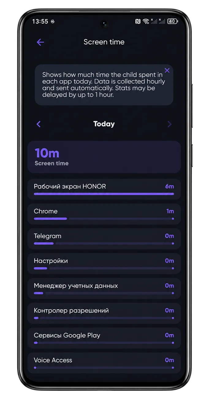 By app, by day, by hour
