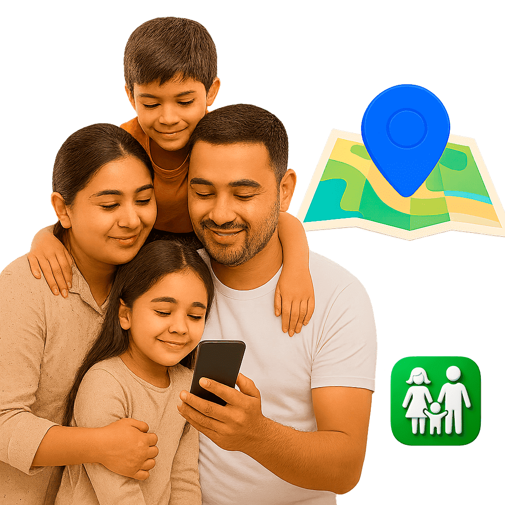 Родители и дети с приложением CyberNanny Узбекистан для безопасности